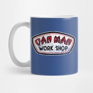 Van Man Work Shop, distressed Mug